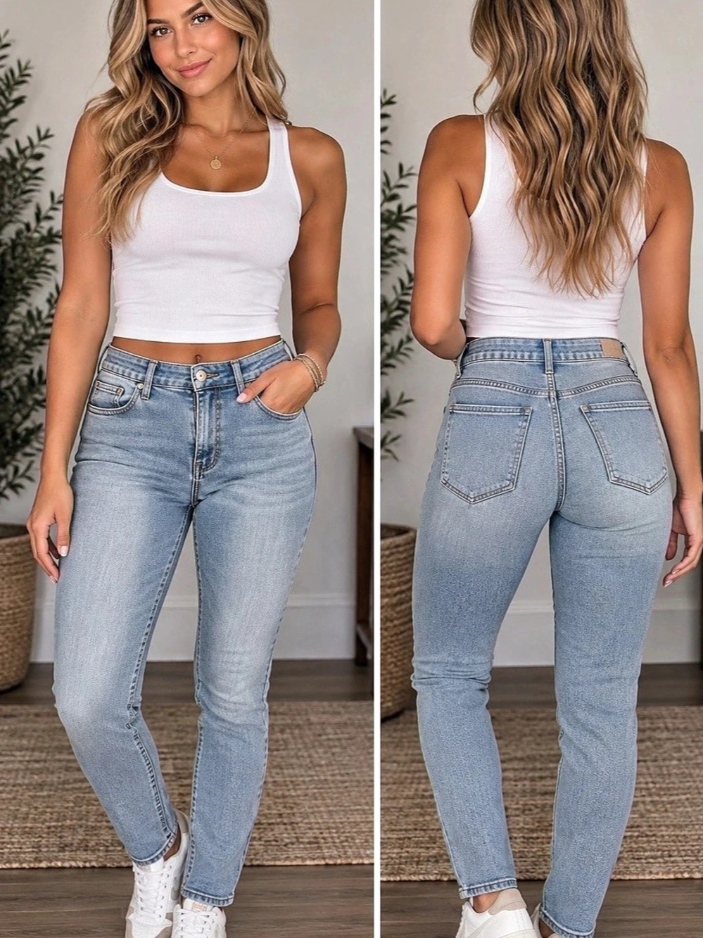 Levi's 721 High Rise Skinny Jeans Blue Waist 27